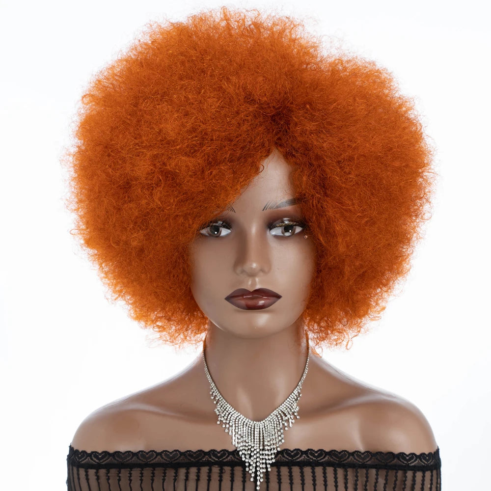 Natural Short Curly Remy Human Hair Bob Wig for Women