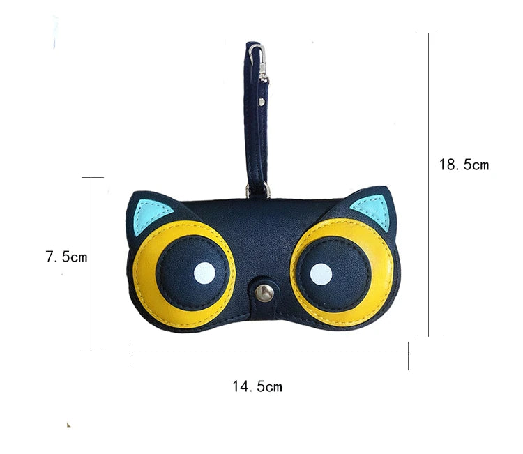 Diamonds cute glasses clip ins fashion sunglasses bag portable sunglasses case protective cover bag bag hanging jewelry