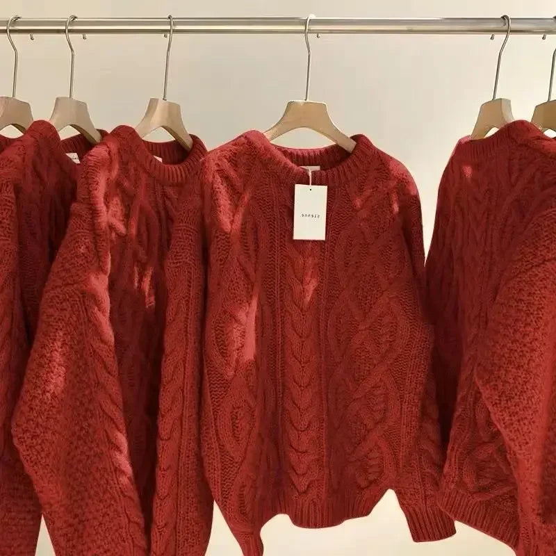 Retro Cozy Knit Sweater