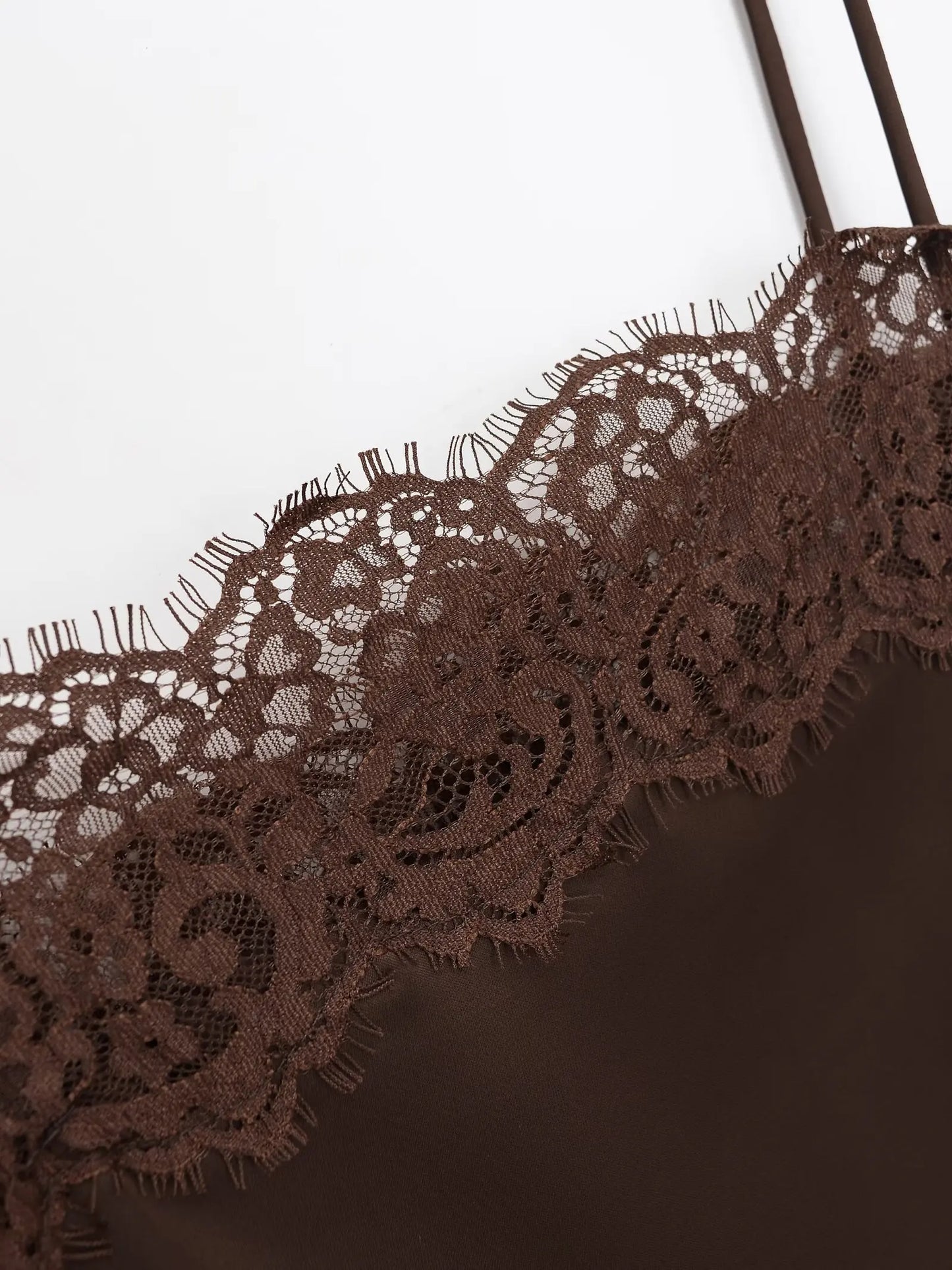 Slim Sling Backless Satin Lace Evening Camisole for Women