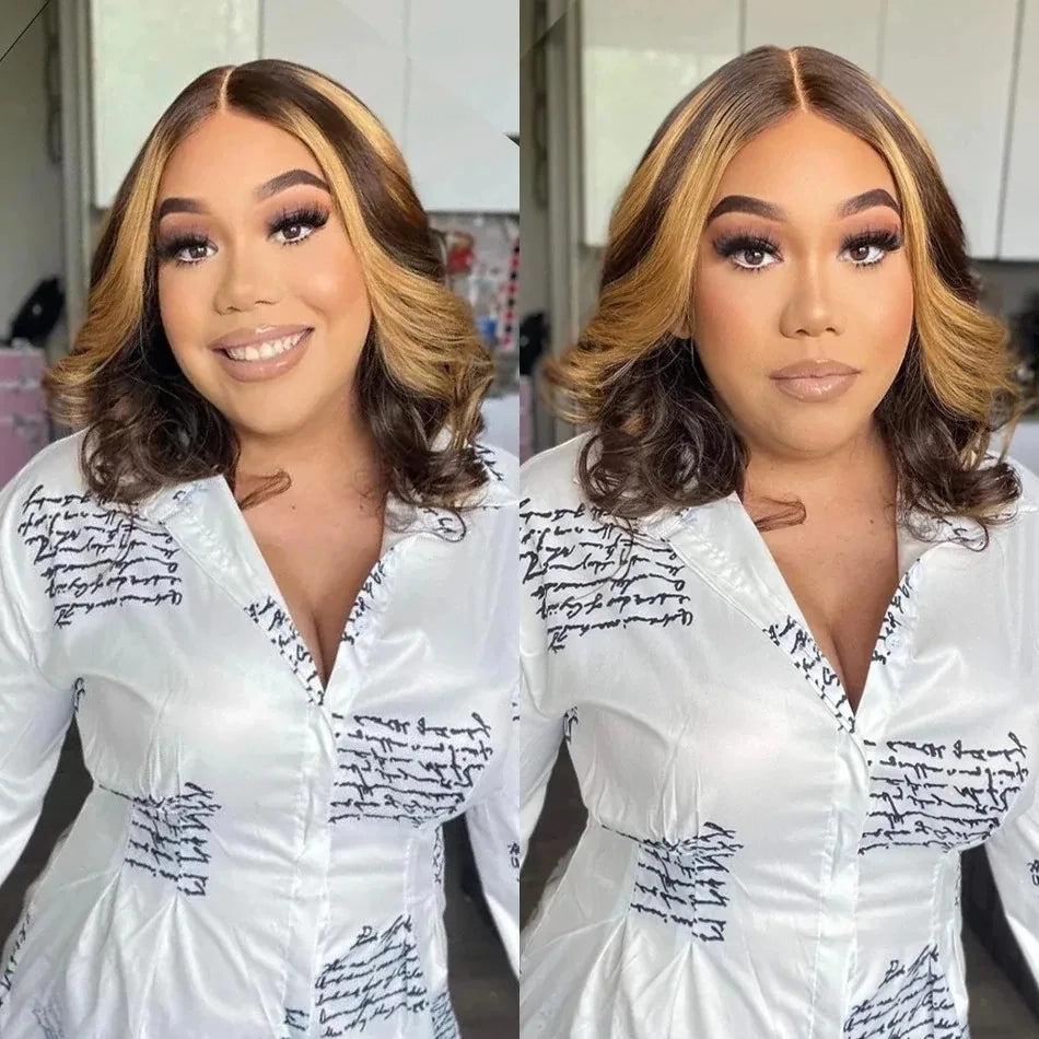 Short Body Wave Human Hair Bob Wig