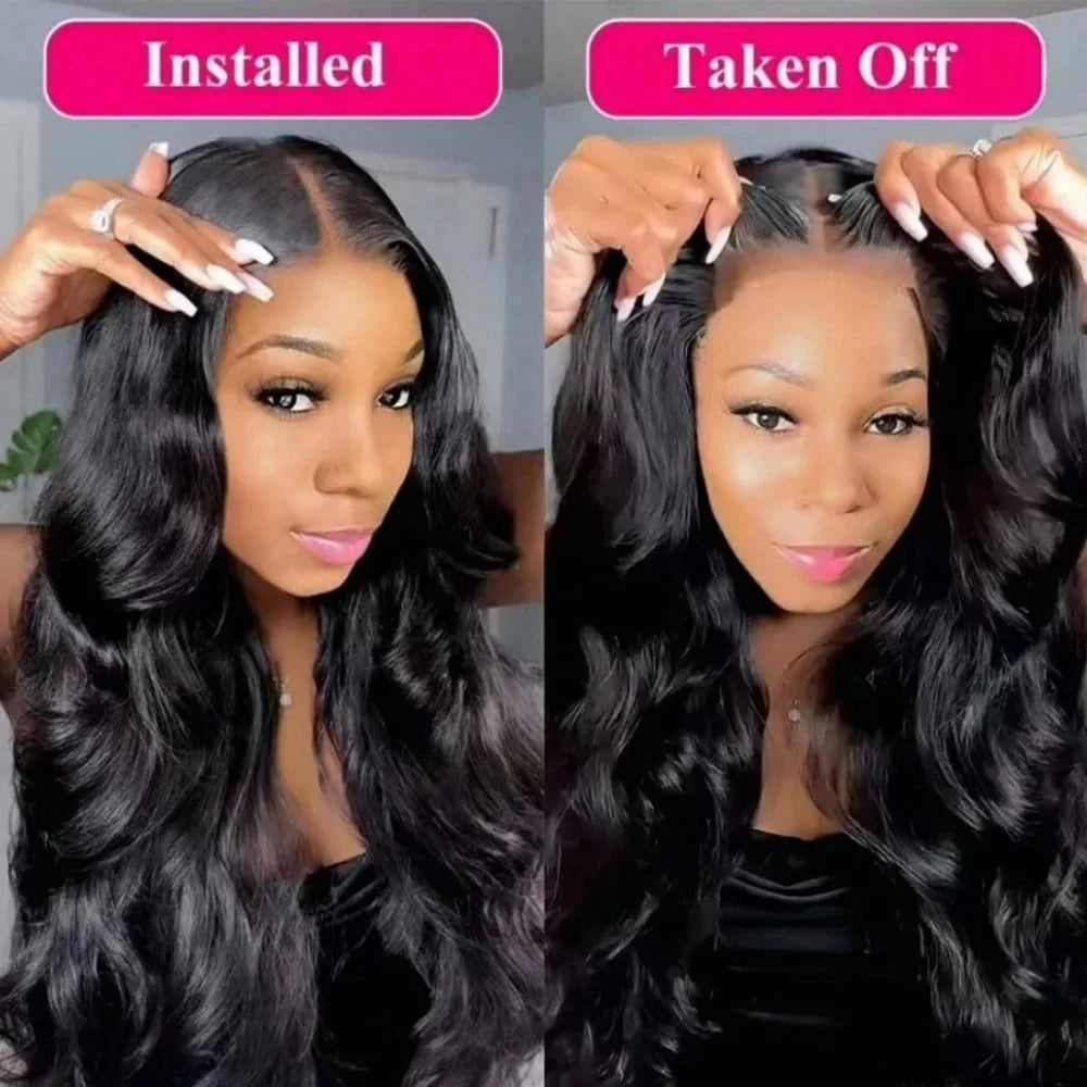 Transparent Glueless Body Wave Lace Front Wig for Women