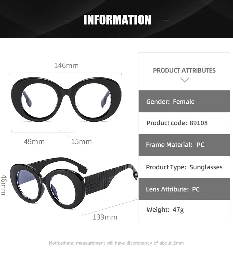 Retro Anti Blue Light Reading Glasses for Women