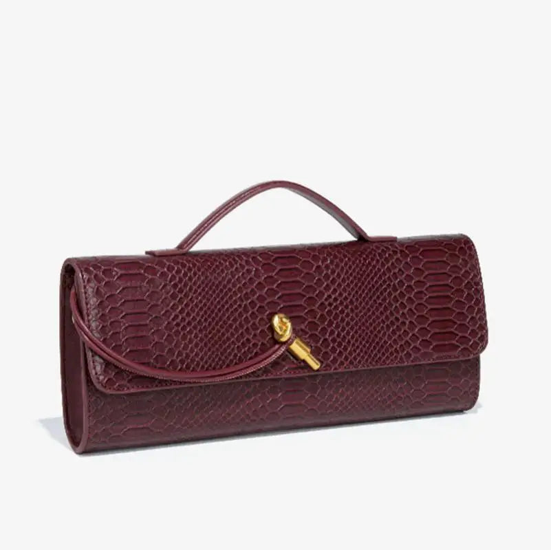 Crocodile Pattern Polyurethane Leather Top Handle Bag for Women