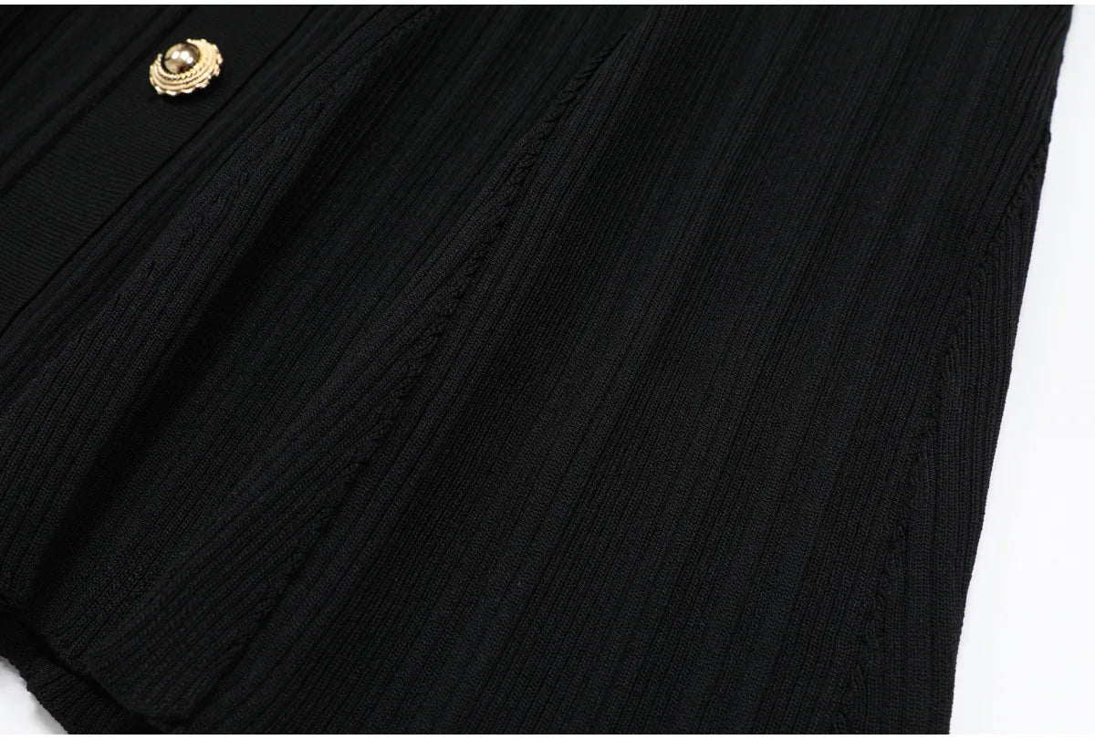 High-end Fashion Cropped Knit Dress New Autumn 2026 Women Short Sleeve High-waisted Belted Slim-fit Elegant Short Dresses