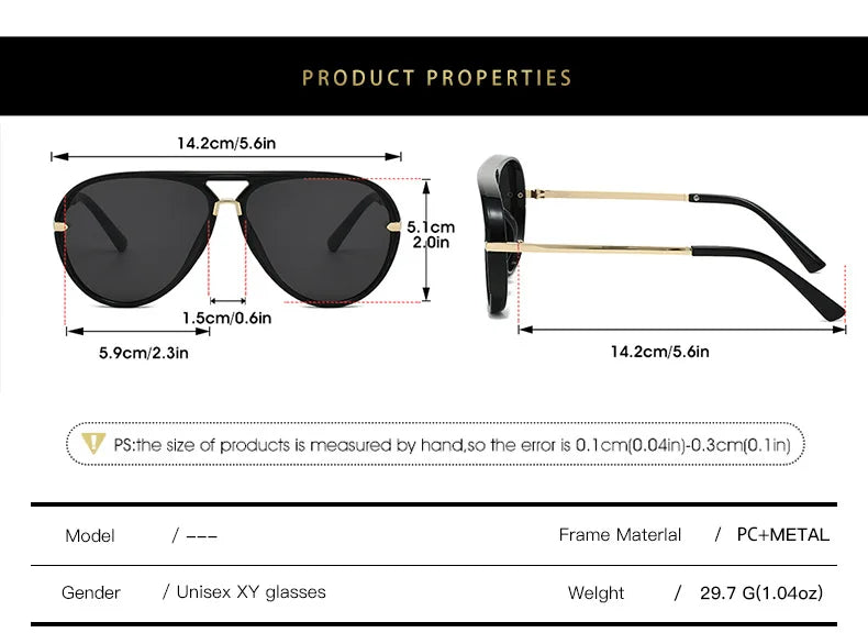 Green Pink Gradient Oval Sunglasses