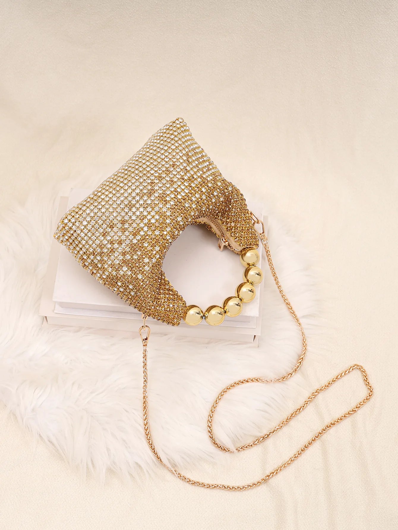 New Evening Handbag Luxury Brand Shiny Dinner Party Women's Handbag Fashion Trend Shiny Women's Shoulder Crossbody Bag