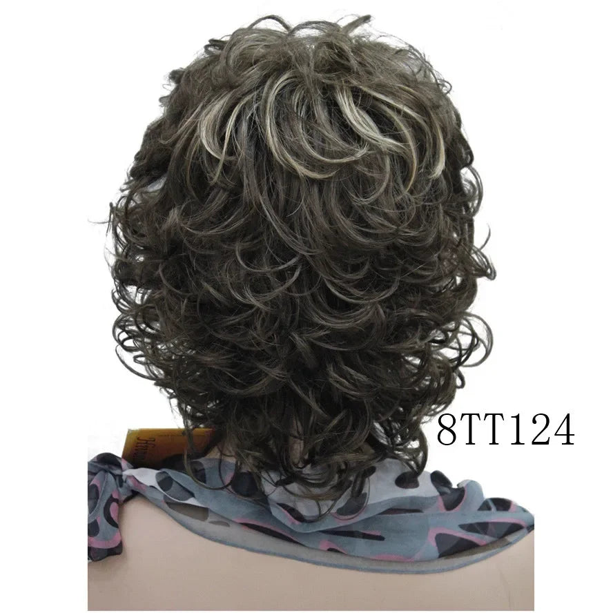 Short Curly Synthetic Wig With Comfortable Fit For Women
