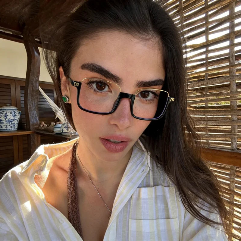 Blue Light Blocking Half Frame Reading Glasses for Women
