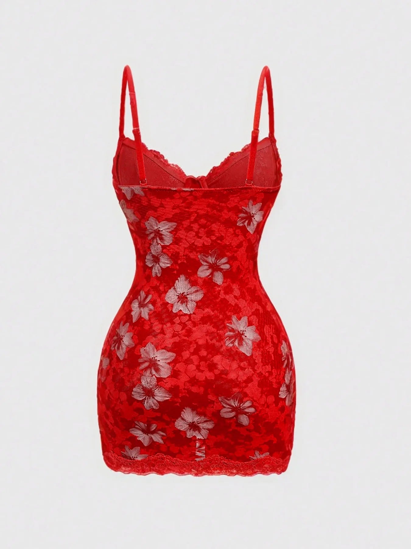 Leopard Print Lace Spaghetti Strap Bodycon Dress for Women
