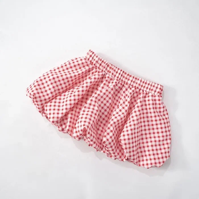 2 Piece Skirt Set for Women Bow Decoration Long Sleeves Top and Versatile Plaid Dresses Y2k Suit Spring and Summer 2025 New