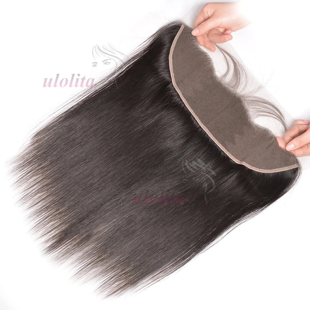 Braided Straight Lace Frontal Human Hair Wig for Women