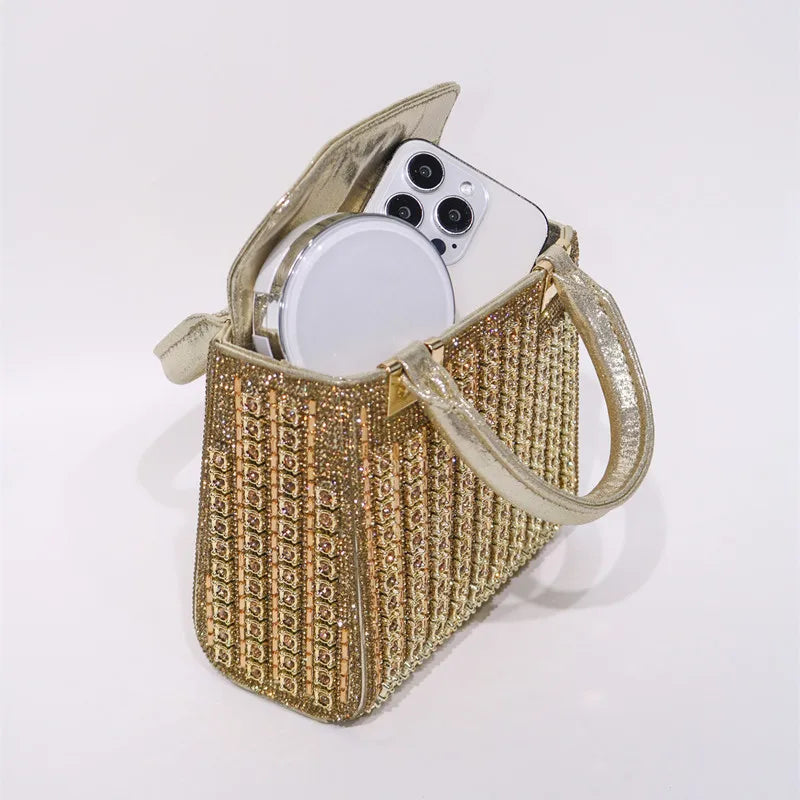 Crystal Rhinestone Wedding Evening Clutch Bag for Women