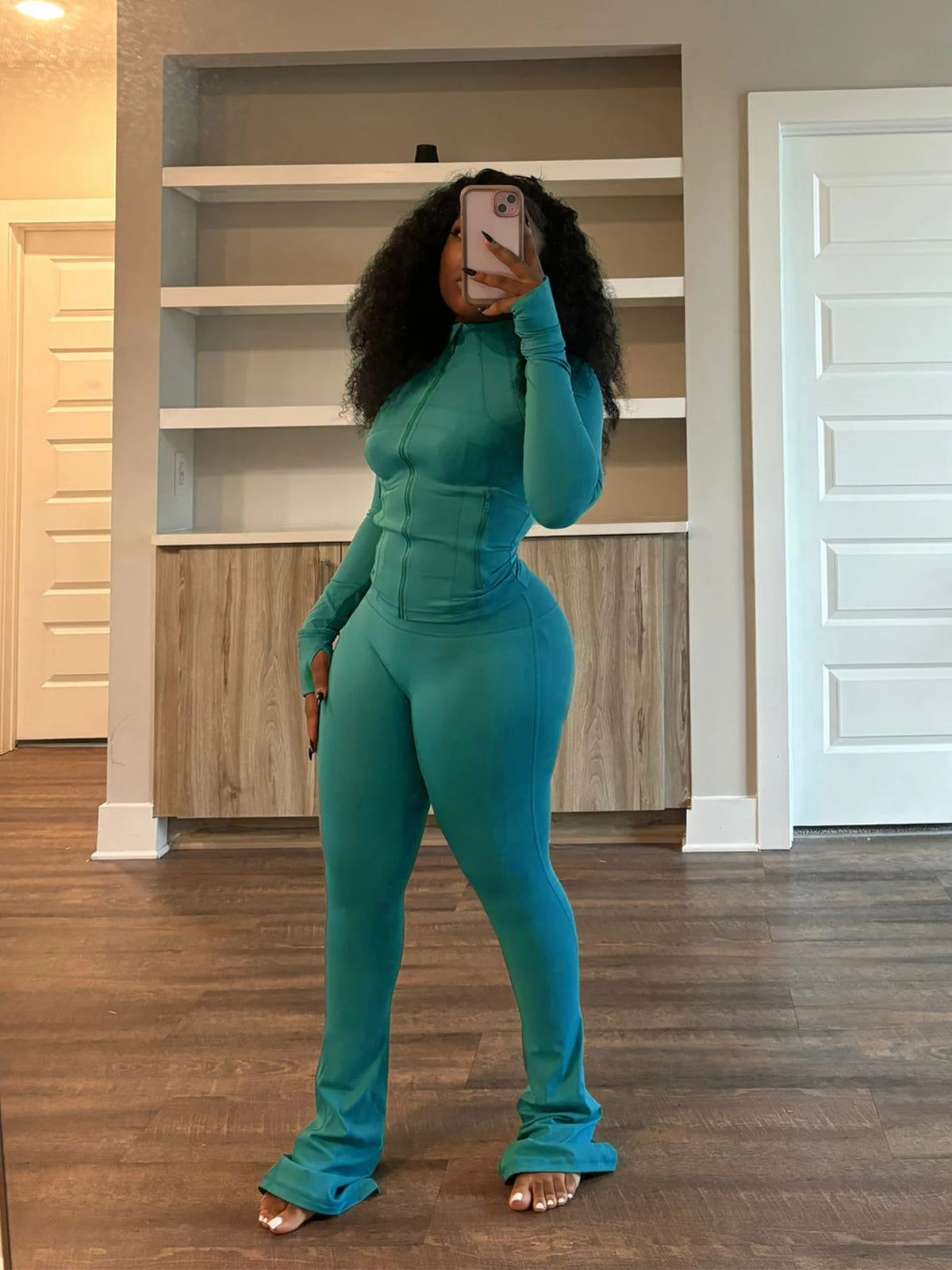 Streetwear Casual Two-Piece Tracksuit Set for Women