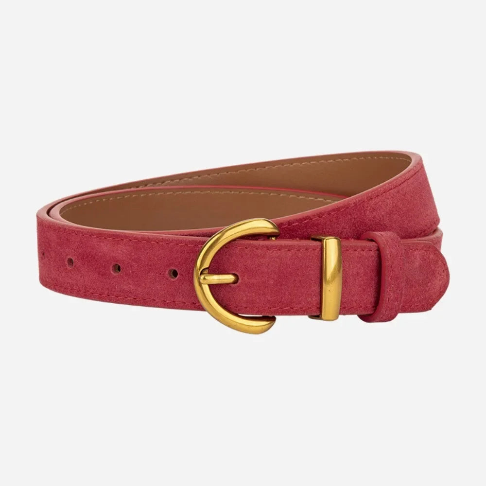 Retro Style Suede Belt