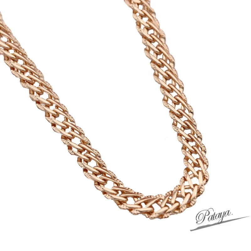 Rose Gold Tone Fine Chain Necklace