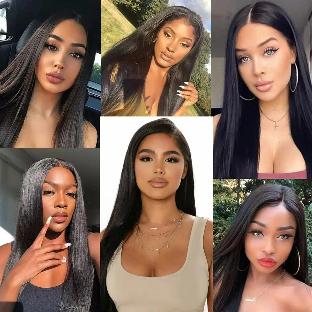 34 Inch Bone Straight Lace Front Wig