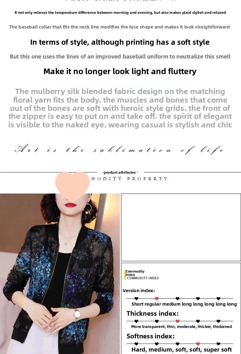 Spring Autumn Summer New Loose Long Sleeve Chiffon Women's Jacket Small Fragrance Style Sunscreen Clothing Middle East Fashion