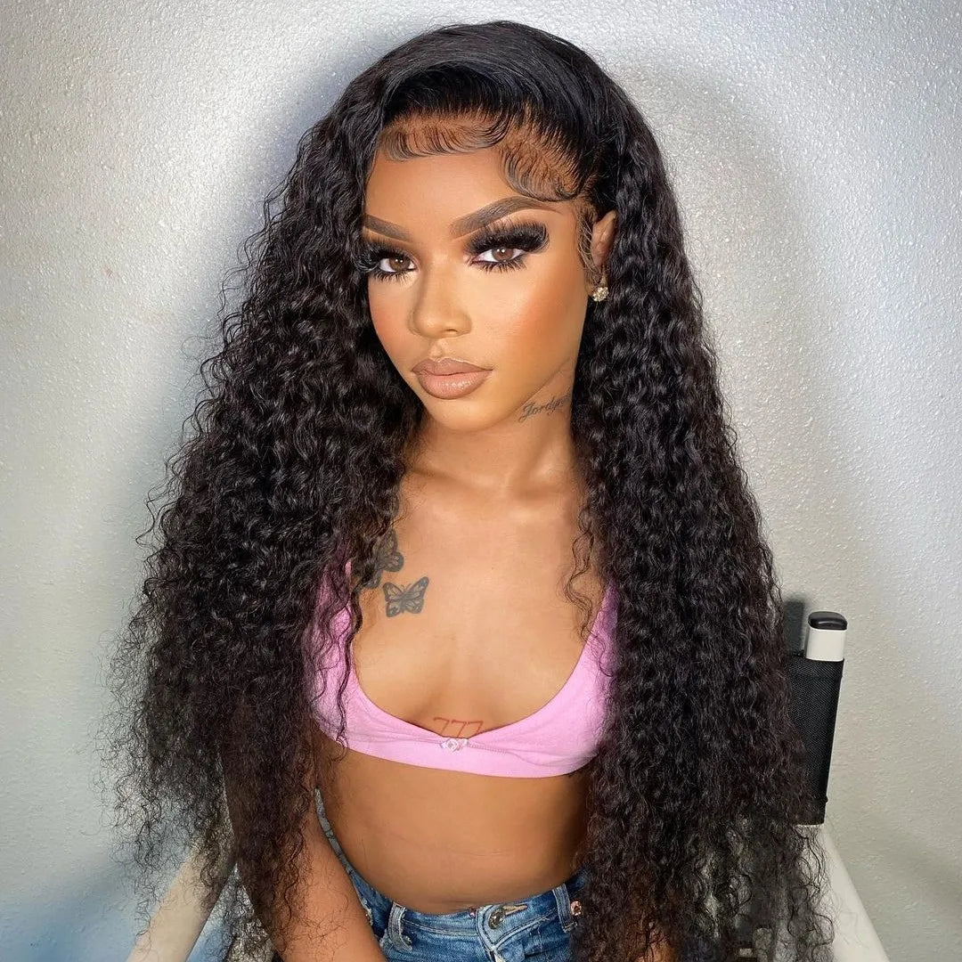 Glueless Deep Wave Water Curl Wig