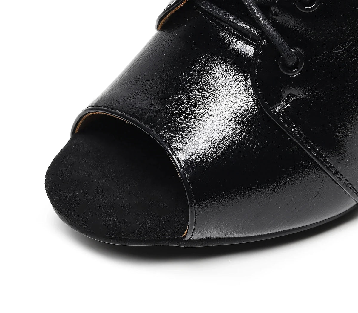 High Heel Jazz Dance Ankle Boots With Zipper for Women