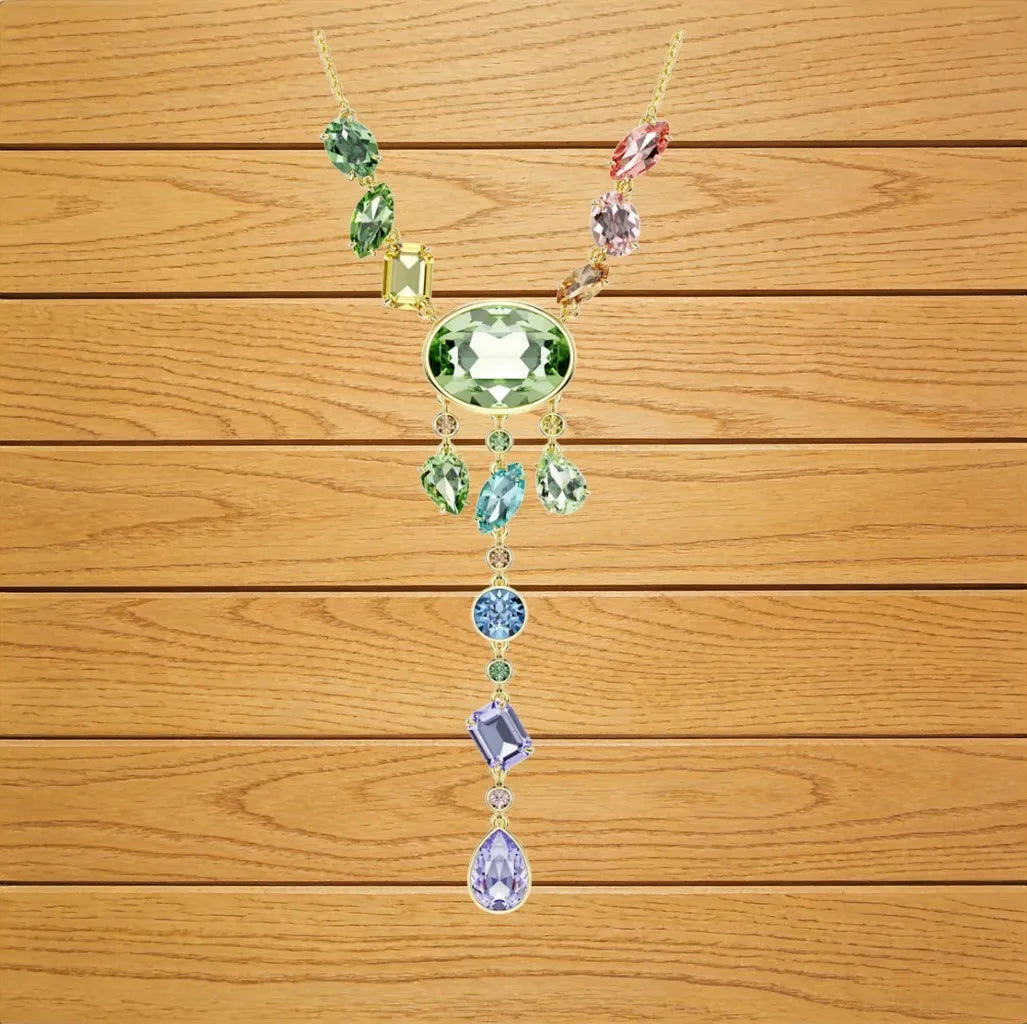 Elegant Bridal Zirconia Jewelry Set with Necklace and Earrings for Women