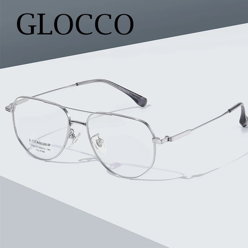 Blue Light Blocking Pilot Metal Reading Glasses For Women