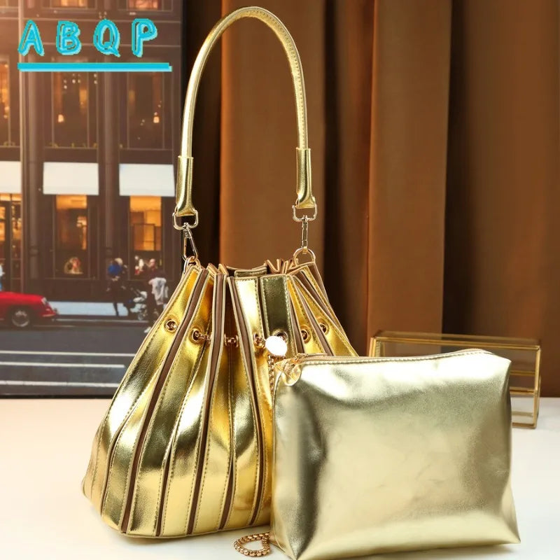 Women's Handbag Luxury Brand Shiny Leather Shiny Fashion Women's Single Shoulder Bag Personalized Fashionable Casual Women's Bag