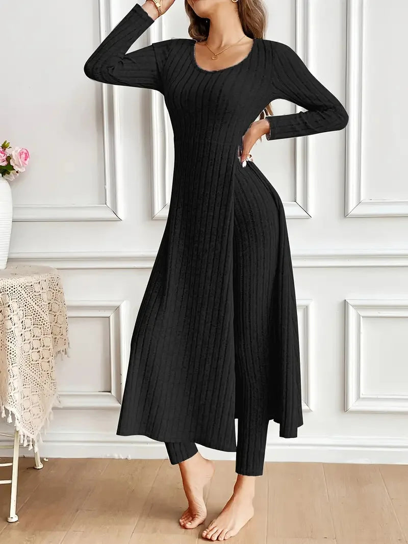 Autumn Casual Two Piece Top And Pants Set for Women