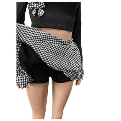 Lovely Girl Streetwear Mini Skirt Outfit Set Sexy Lady Elegant Two Pieces Club Matching Set Jacket+Mini Skirt