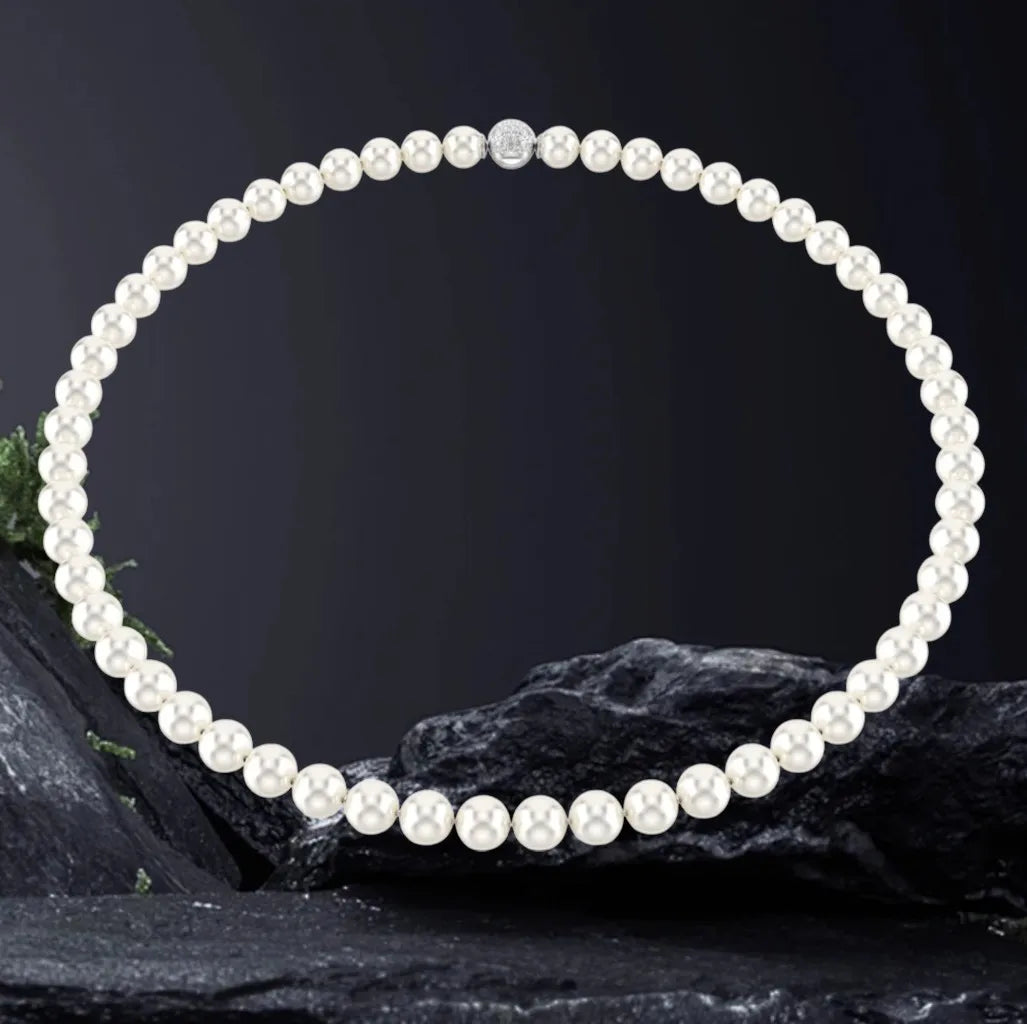 Elegant Silver Crystal Necklace and Earring Set for Women