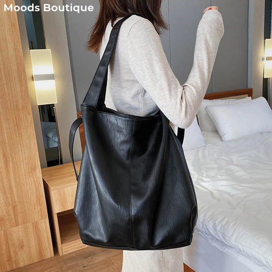 Luxury Oversized Leather Tote Bag