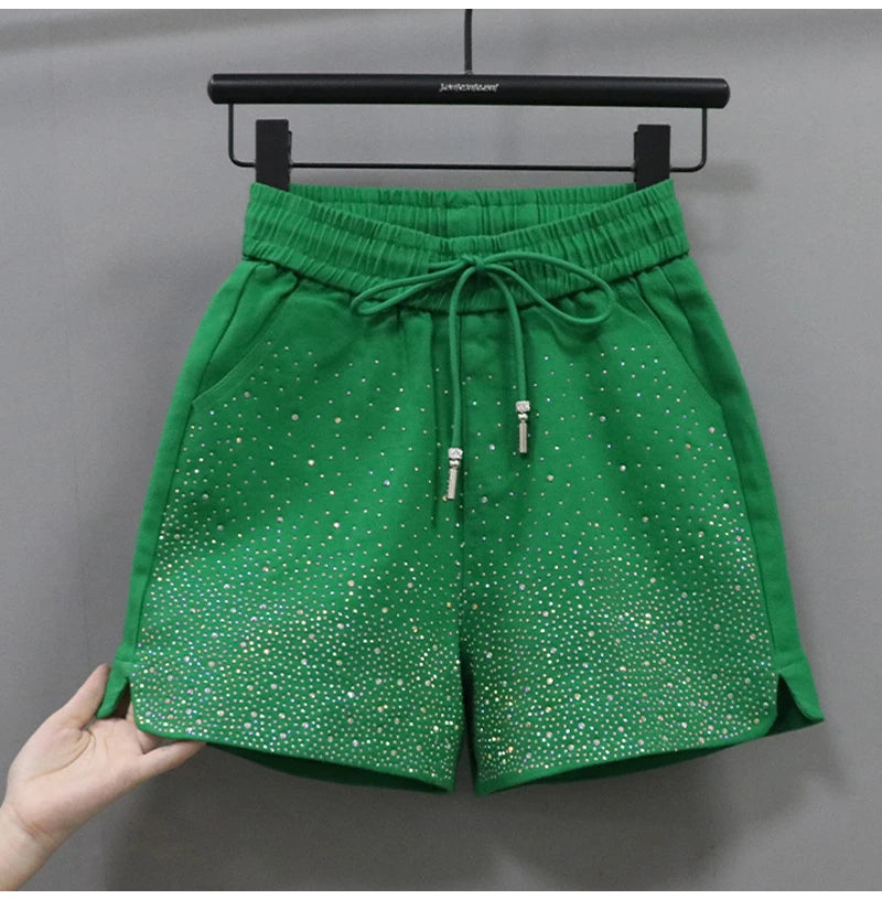 Lightweight High Waist Wide Leg Casual Shorts for Women