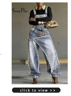 Puff Sleeve Wide Leg Denim Set