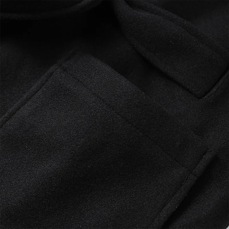 Warm Faux Fur Hooded Winter Coat With Pockets for Women