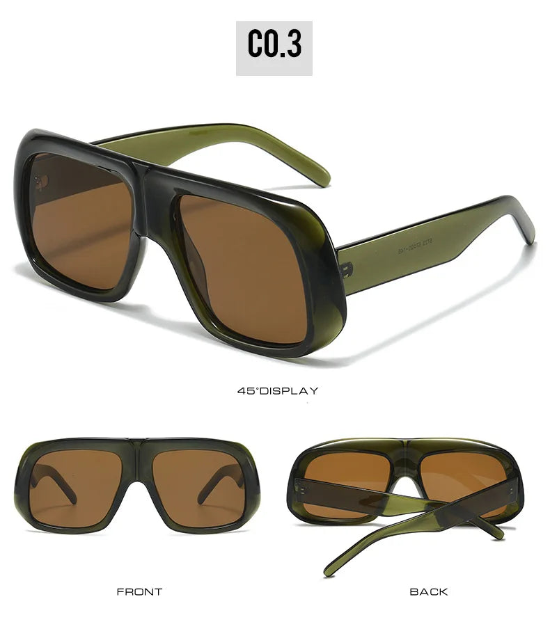 Oversized Square Gradient Sunglasses