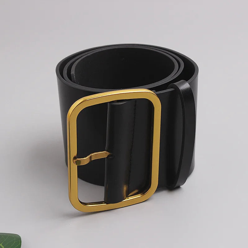 Wide Leather Corset Waist Belt Dress Accessory for Women