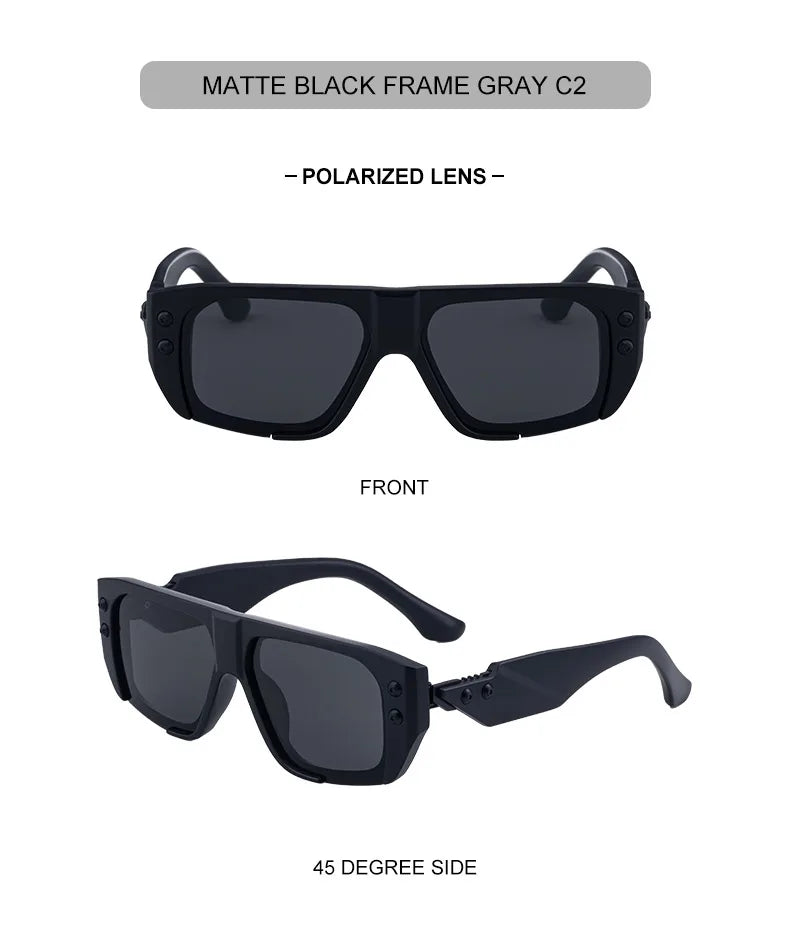 Punk Square Polarized Sunglasses