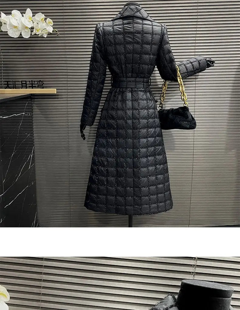 Spring and Autumn Windbreaker Coat for Women,English Style Trench Jacket,Double Breasted Outwear,Turn-down Collar,Female Clothes