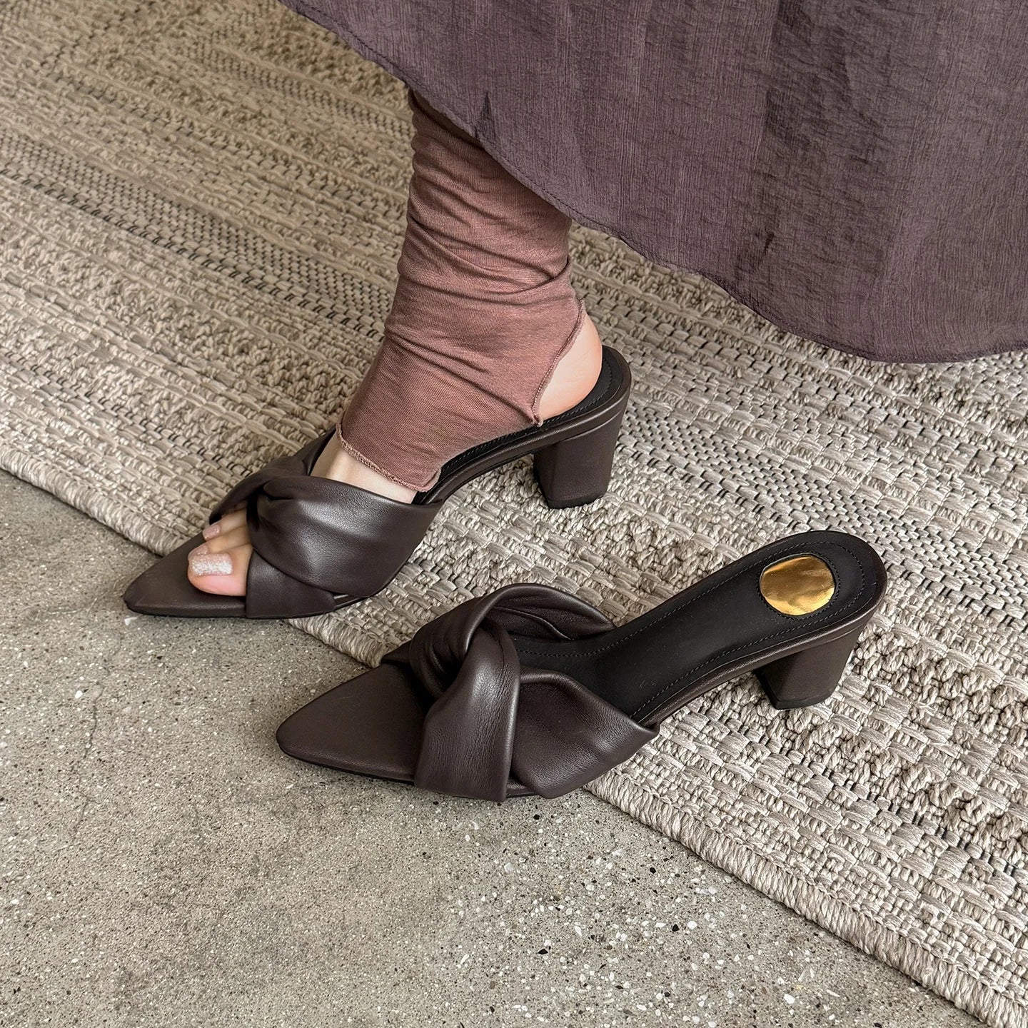 Genuine Leather Back Strap Summer Sandals for Women