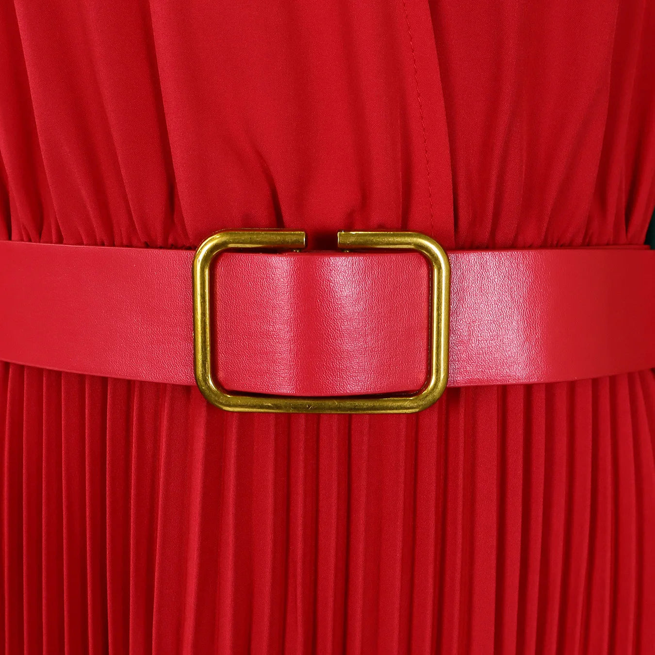 Elegant Office Dresses for Women Pleated Deep V Neck Full Sleeve Belt Waisted Ankle Length African Business Work Wear Dress New