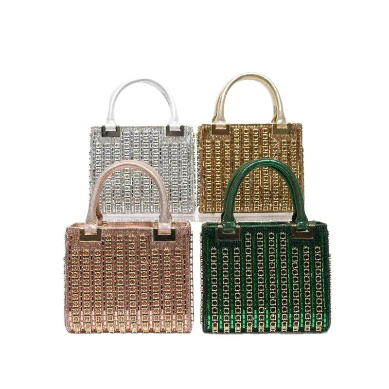 Crystal Rhinestone Wedding Evening Clutch Bag for Women