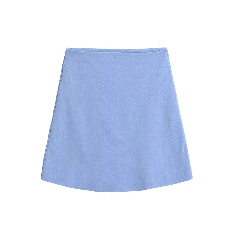 Elegant Knit Two Piece Set With Front Cutout and V Neck For Women