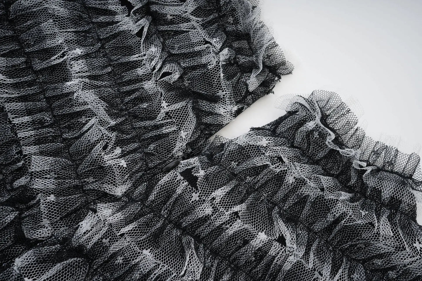 KUCLUT Fashion Women's Multi Layer Mesh Patchwork Dress Elegant Heavy Industry Evening Party Ruffled Short Sleeve Dresses YZJ28