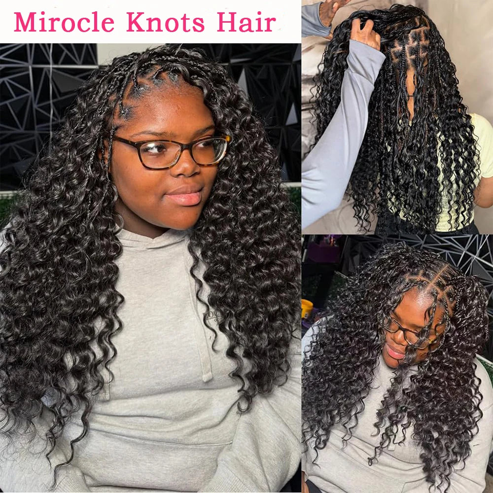 Deep Wave Human Hair Braiding Extensions for Women