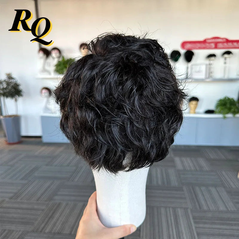 Lightweight Breathable Pre Cut Lace Front Human Hair Wigs For Women