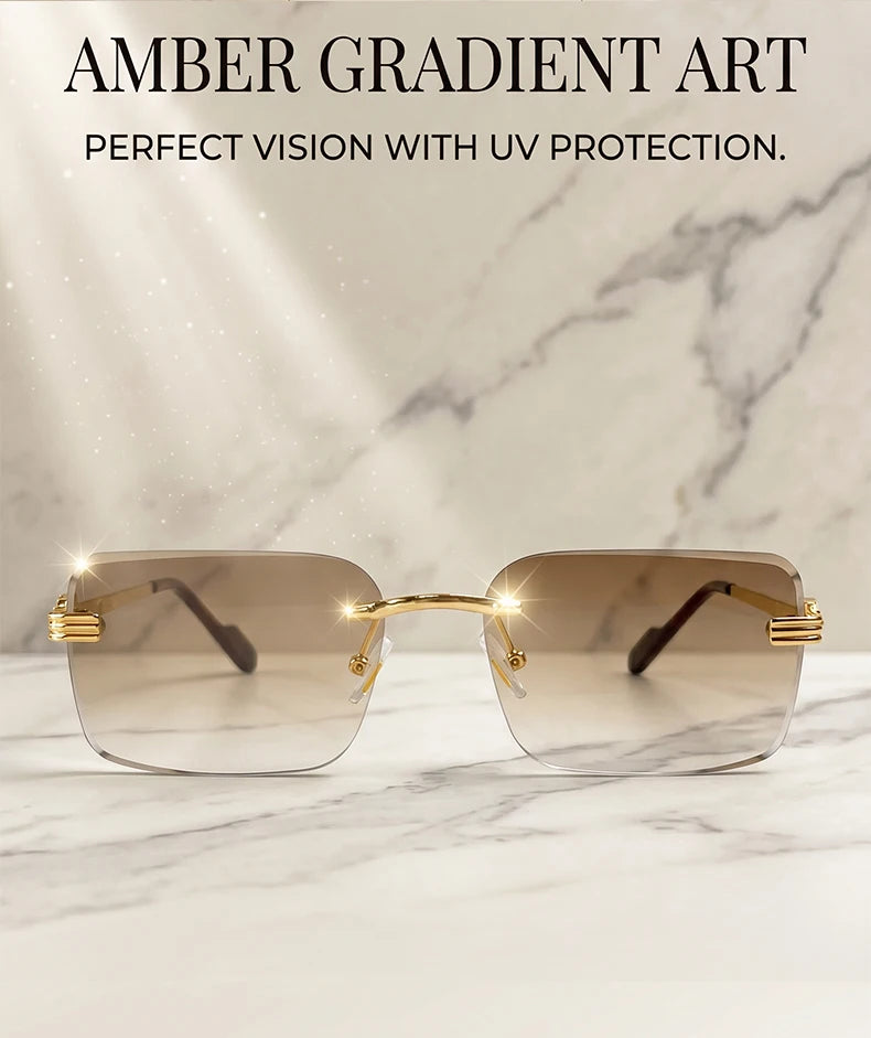 Rimless Photochromic Sunglasses