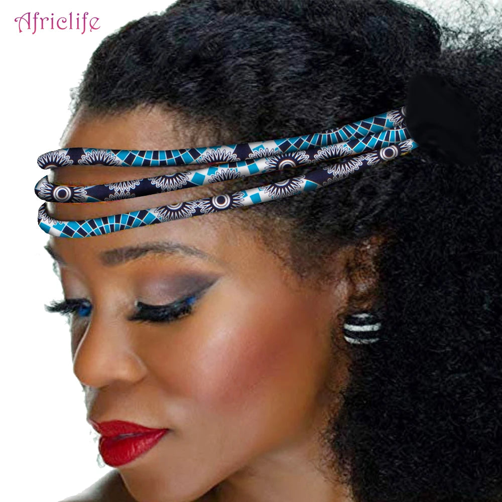 Colorful African Wax Print Handmade Headwrap for Women