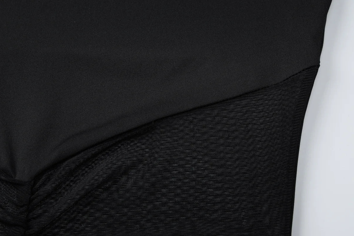 Cryptographic Fashion Ruched Mesh Sheer Maxi Dress Gown Party Club Autumn Outfits Black Sexy Bodycon Dresses Elegant Vestido