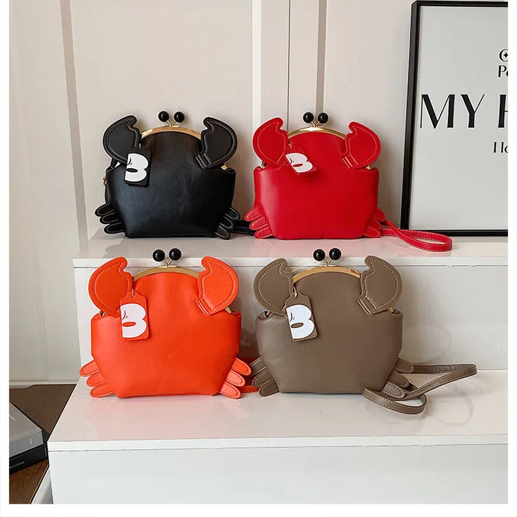 Crab Crossbody Handbag With Coin Purse
