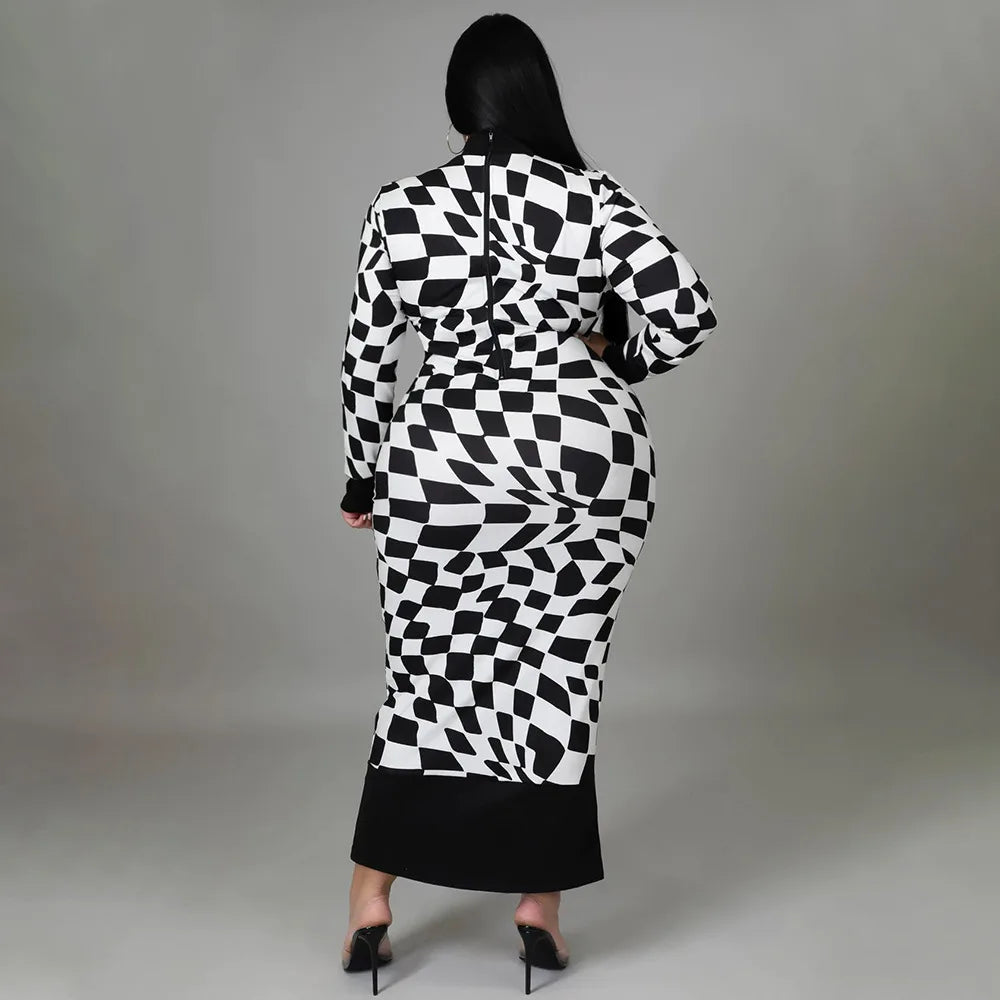 Colorful African Dashiki Print Traditional Dress for Women